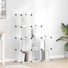 vidaXL Storage Cube Organiser | Transparent | PP (Polypropylene), Steel | 9-Cube 1