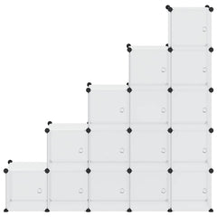 vidaXL Storage Cube Organiser | Transparent | Polypropylene, Steel 5