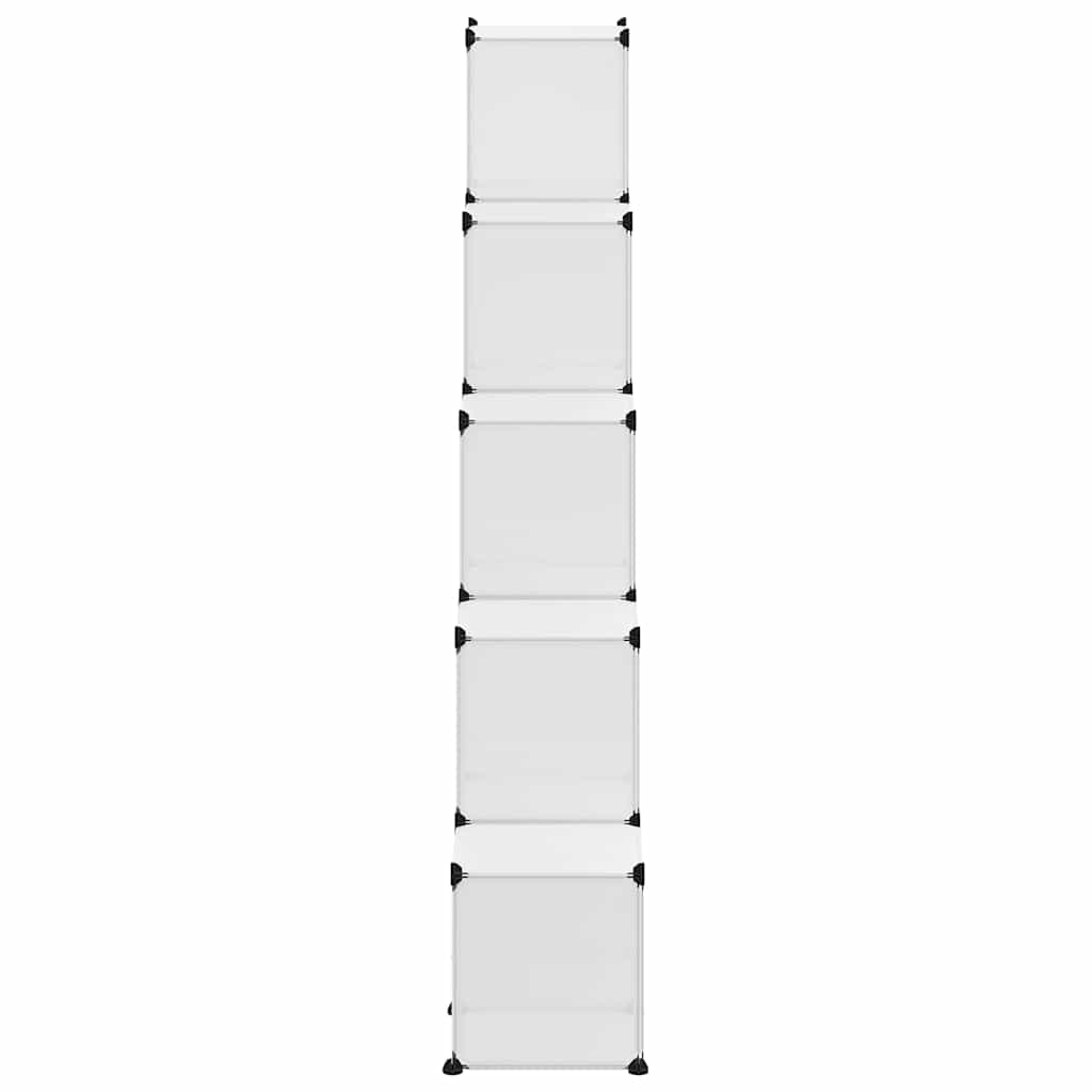 vidaXL Storage Cube Organiser | Transparent | Polypropylene, Steel 6