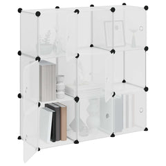 vidaXL Storage Cube Organiser | Transparent | PP (Polypropylene), steel 4