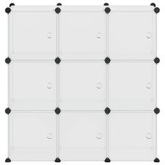 vidaXL Storage Cube Organiser | Transparent | PP (Polypropylene), steel 5