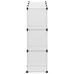vidaXL Storage Cube Organiser | Transparent | PP (Polypropylene), steel 6