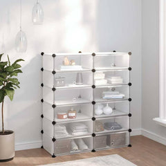 Shoe Rack PP Transparent 94.5 cm 106 cm 36.5 cm