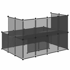 Small Animal Cage 143x107x93 cm PP and Steel Black
