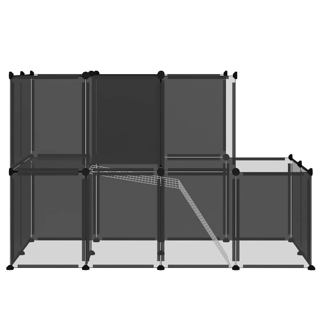 vidaXL Animal Cage | Black | Polypropylene (PP), Steel | Medium | Foldable 4