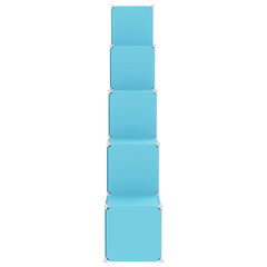 vidaXL Storage Cabinet | Blue | PP (Polypropylene), steel | Large | Modular 4
