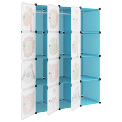 vidaXL Storage Cabinet | Blue | PP (Polypropylene), Steel | Medium |  Modular 6