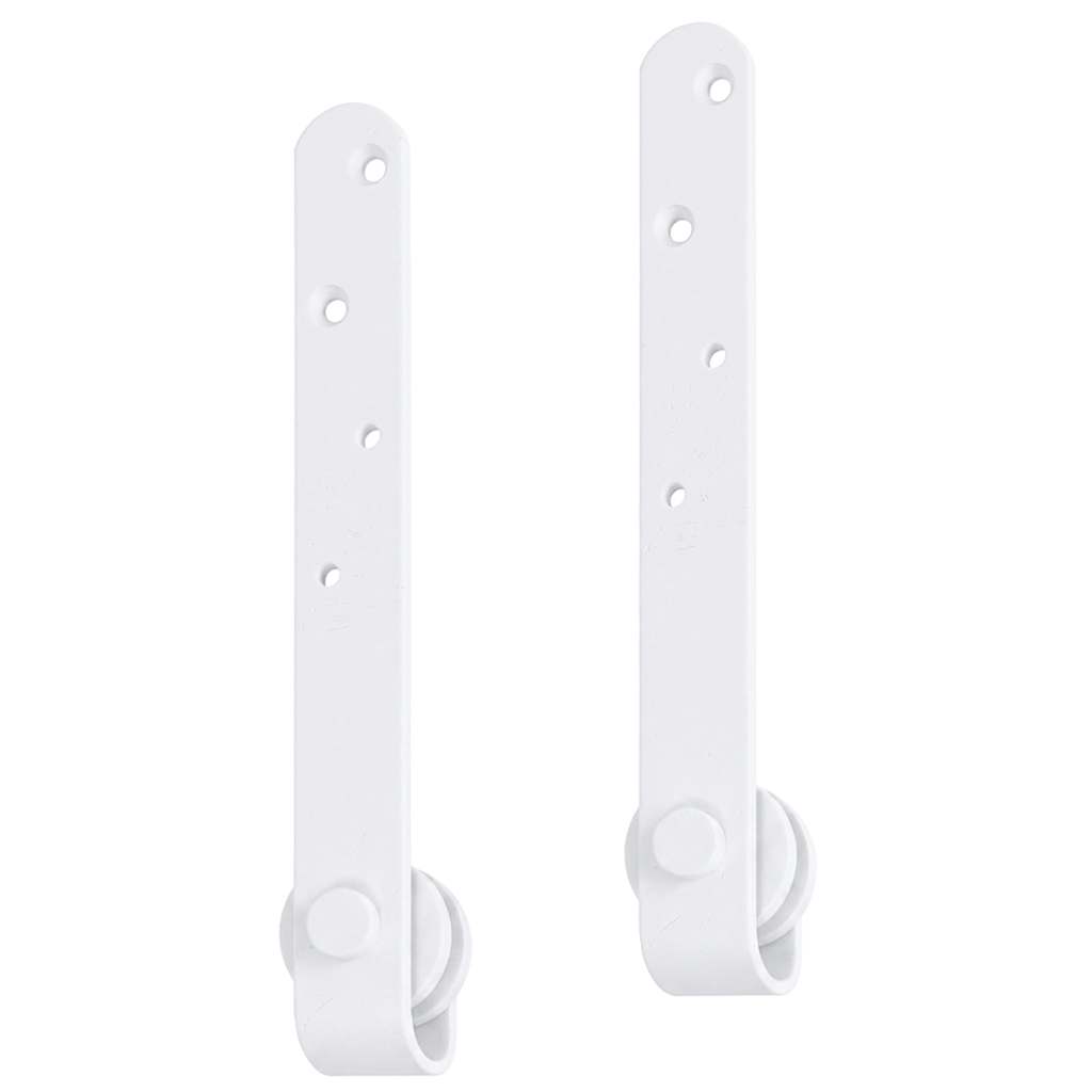 vidaXL Mini Sliding Cabinet Door Kit Carbon Steel White 122 cm 5
