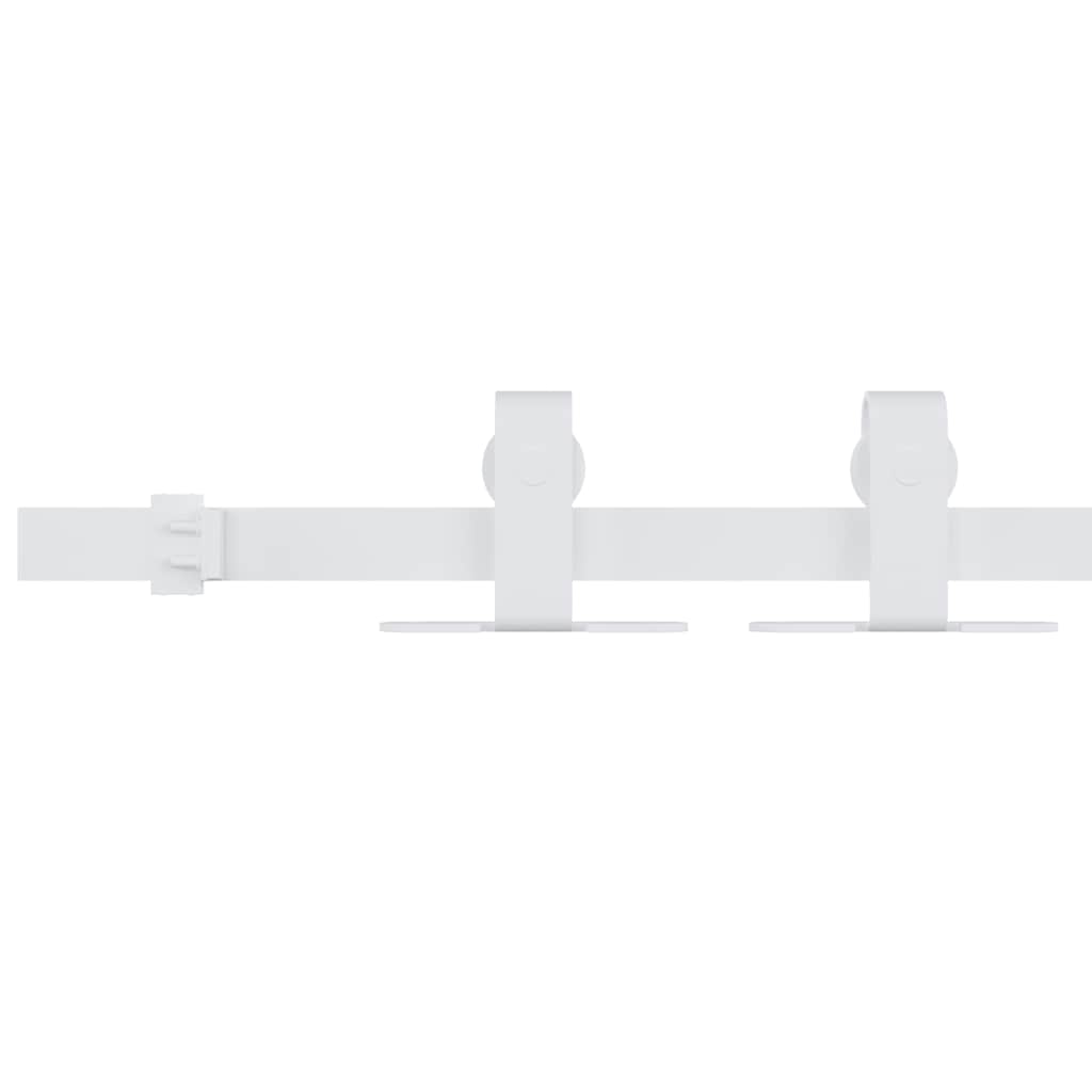 vidaXL Mini Sliding Cabinet Door Kit Carbon Steel White 183 cm 3