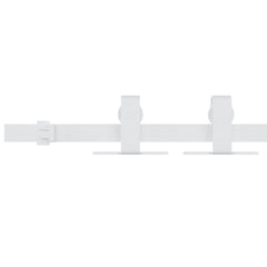 vidaXL Mini Sliding Cabinet Door Kit Carbon Steel White 183 cm 3