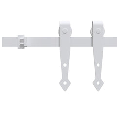 vidaXL Mini Sliding Cabinet Door Kit Carbon Steel White 183 cm 3