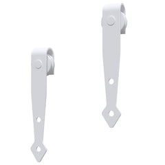 vidaXL Mini Sliding Cabinet Door Kit Carbon Steel White 183 cm 5