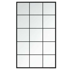 vidaXL Mirror | Black | Metal, Glass | 100x60 cm | Mirror | Rectangular 2