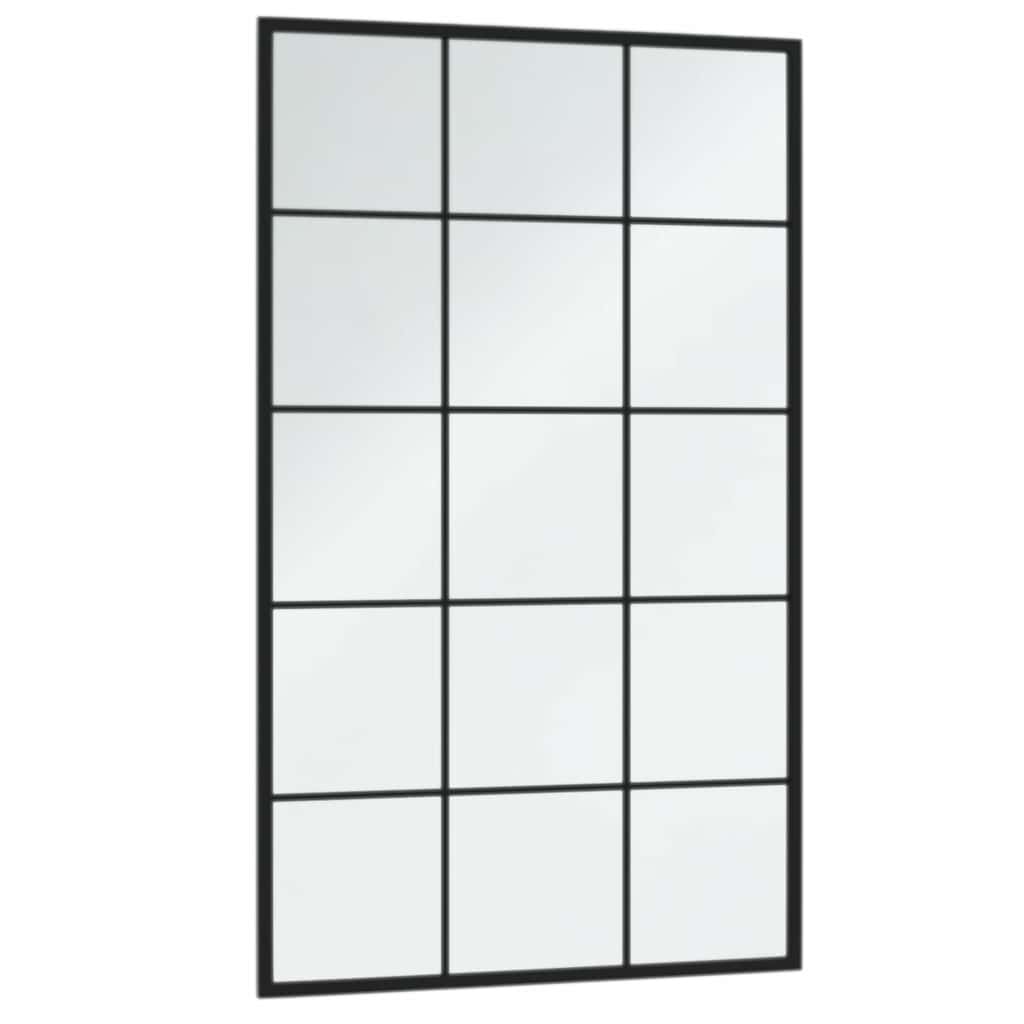 Wall Mirror Black Metal Length 60 cm 100 cm