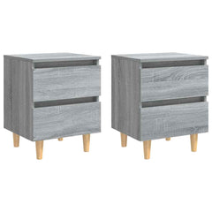 vidaXL Bed Cabinet | Set of 2 | Grey sonoma 2