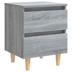 vidaXL Bed Cabinet | Set of 2 | Grey sonoma 4