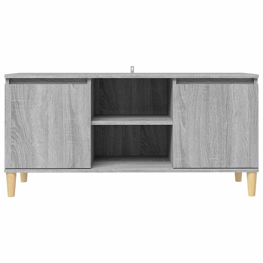 vidaXL TV Cabinet | Grey Sonoma | Engineered Wood | Medium | TV Cabinet 3