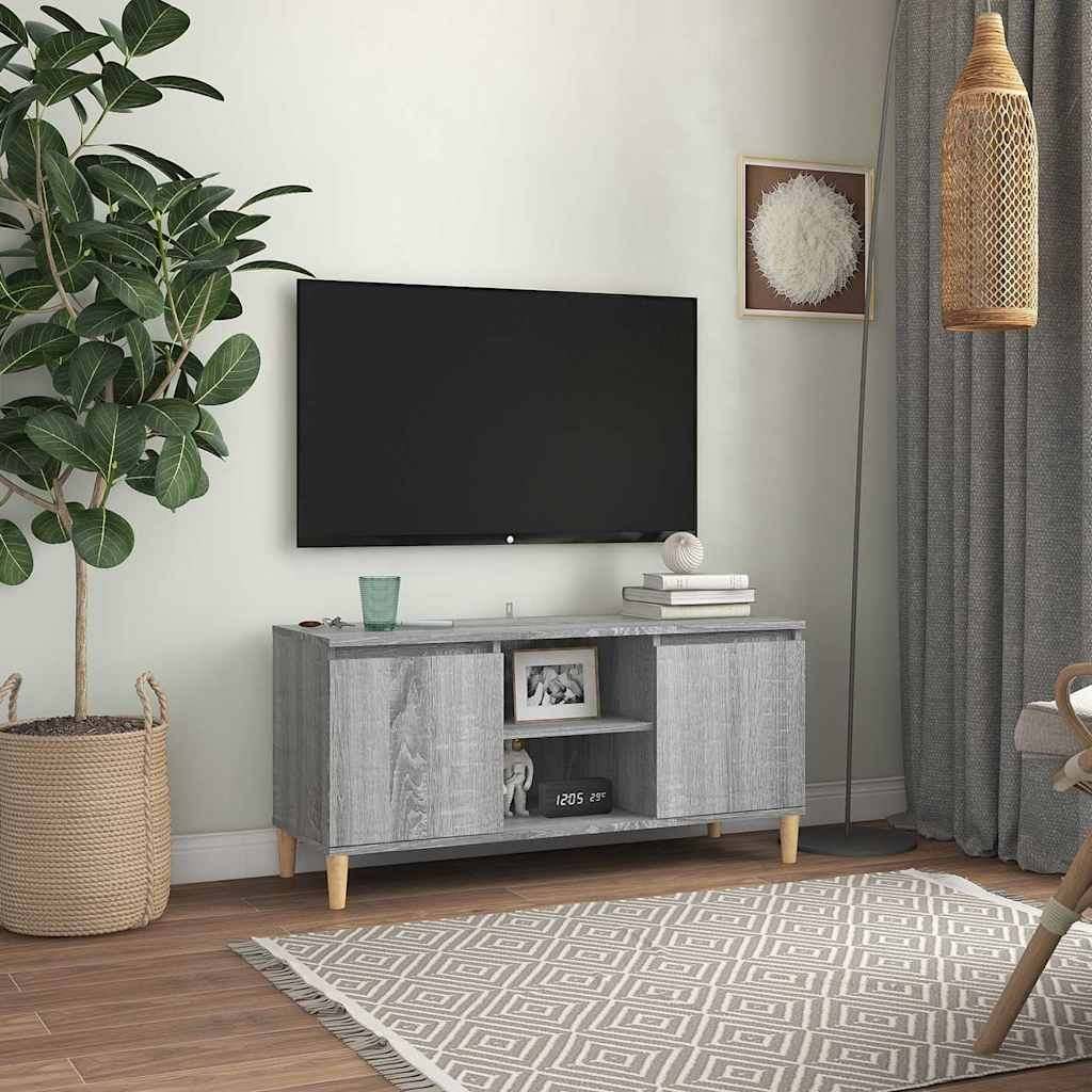 vidaXL TV Cabinet | Grey Sonoma | Engineered Wood | Medium | TV Cabinet 1