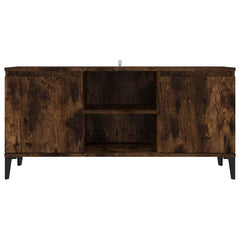 vidaXL TV Cabinet | Smoked oak | Engineered wood, Metal | Medium | TV Cabinet 5