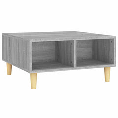 vidaXL Coffee Table | Grey sonoma | Engineered wood, solid eucalyptus wood 2