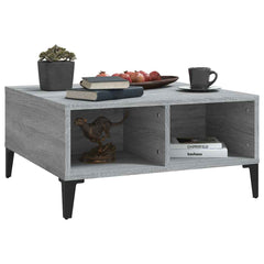 vidaXL Coffee Table | Grey sonoma | Engineered wood, metal | Medium 5