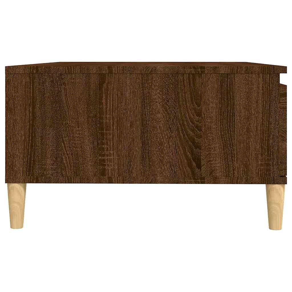 vidaXL Coffee Table | Brown Oak | Engineered wood, Solid eucalyptus wood 6
