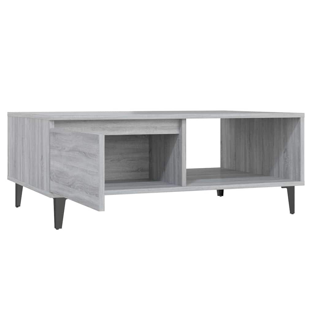 vidaXL Coffee Table Grey Sonoma 90x60x35 cm Engineered Wood 5