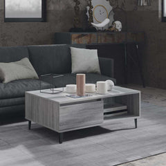 vidaXL Coffee Table Grey Sonoma 90x60x35 cm Engineered Wood 1