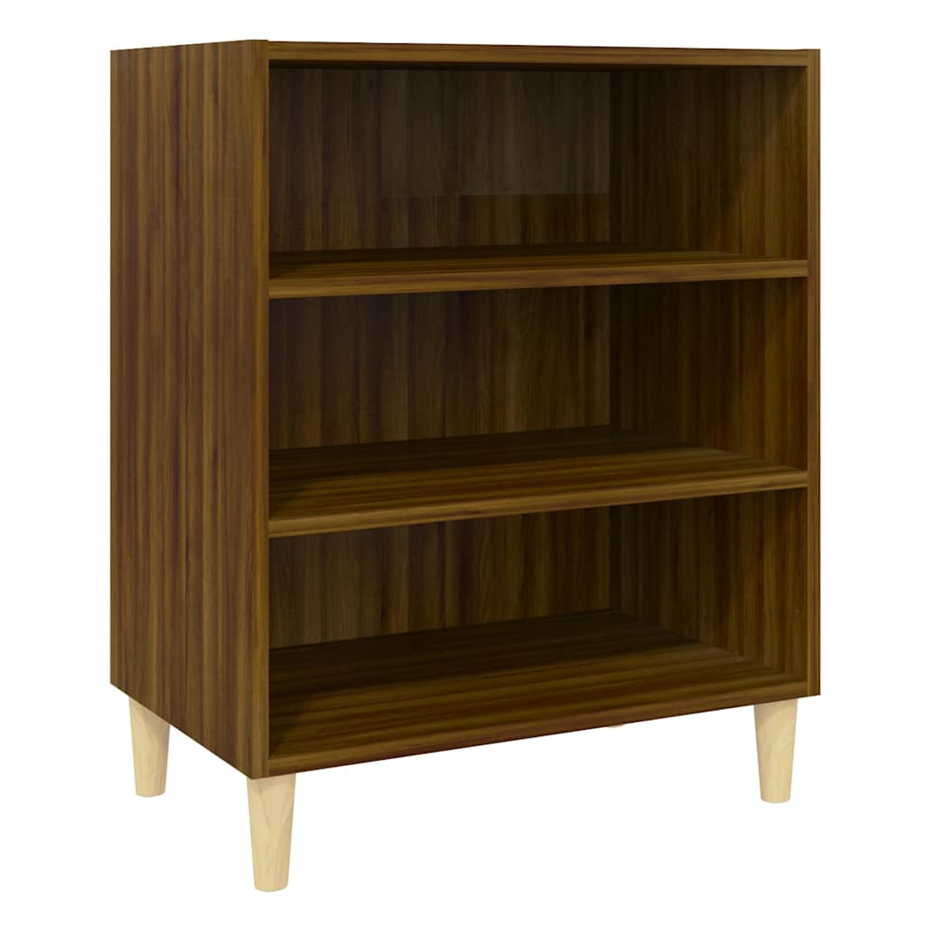 vidaXL Sideboard | Brown Oak | Engineered Wood, Solid Eucalyptus | Sideboard 2