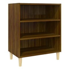 vidaXL Sideboard | Brown Oak | Engineered Wood, Solid Eucalyptus | Sideboard 2