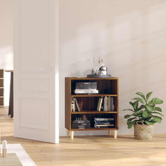 vidaXL Sideboard | Brown Oak | Engineered Wood, Solid Eucalyptus | Sideboard 1