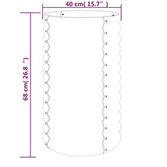 vidaXL Garden Planter | Green | Powder-coated steel | Large | Storage 4