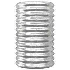 Garden Planter Galvanised Steel Width 40 cm Silver