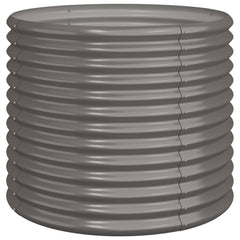 vidaXL Garden Planter | Grey | Powder-coated steel | 80x80x68 cm 2