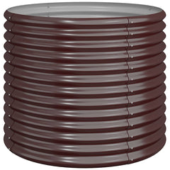 vidaXL Garden Planter | Brown | Powder-coated steel | Medium | Garden Planter 2