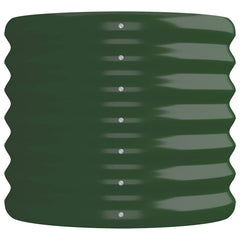 vidaXL Garden Raised Bed Galvanised Steel 152x40x36 cm Green 4