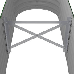 vidaXL Garden Raised Bed Galvanised Steel 152x40x36 cm Green 5