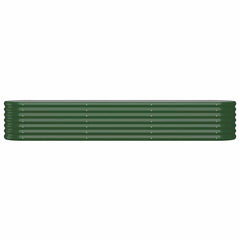 vidaXL Garden Raised Bed | Green | Powder-coated steel | 224x40x36 cm 3