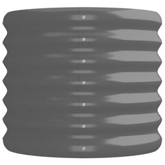 vidaXL Garden Raised Bed Galvanised Steel 224x40x36 cm Grey 4
