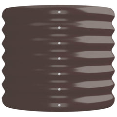 vidaXL Garden Raised Bed Galvanised Steel 224x40x36 cm Brown 4