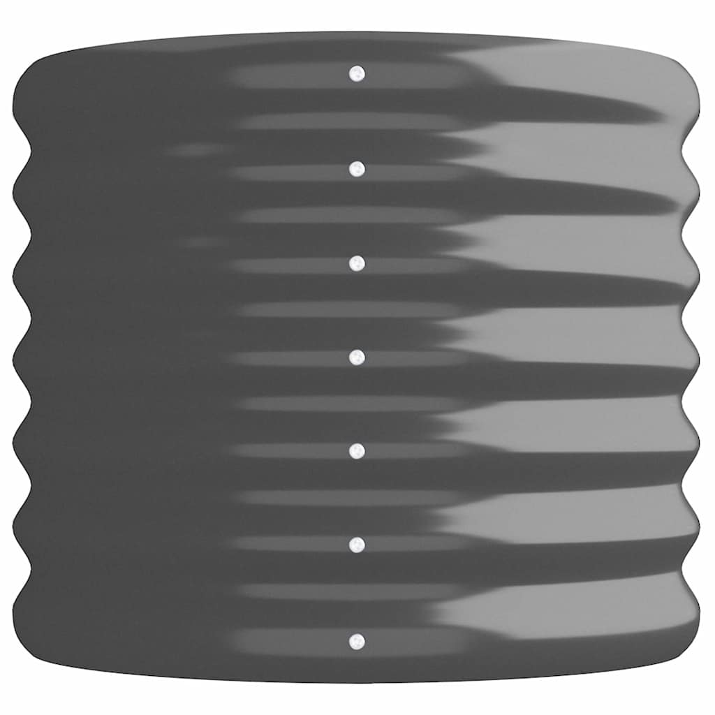 vidaXL Garden Raised Bed Galvanised Steel 224x40x36 cm Anthracite 4