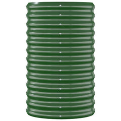 vidaXL Garden Raised Bed | Green | Powder-coated steel | Large | Durable 4