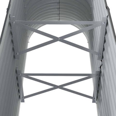 vidaXL Garden Raised Bed | Anthracite | Powder-coated steel | Medium | Durable 5