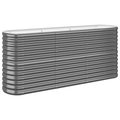 vidaXL Garden Raised Bed | Anthracite | Powder-coated steel | 152 x 40 x 68 cm 2