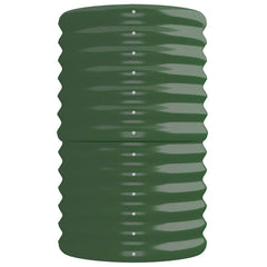 vidaXL Garden Raised Bed | Green | Powder-coated steel | Large | Durable 4