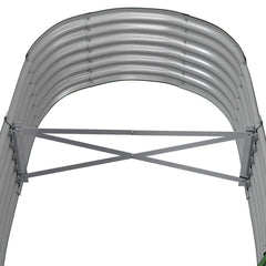 vidaXL Garden Raised Bed | Green | Powder-coated steel | Large | Durable 5