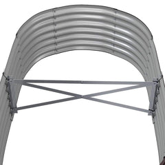 vidaXL Garden Raised Bed | Brown | Powder-coated steel | Large | Durable 5