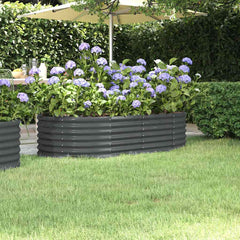 vidaXL Garden Raised Bed | Anthracite | Powder-coated steel 1
