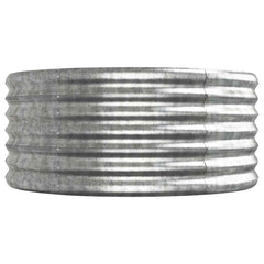 vidaXL Garden Raised Bed Galvanised Steel 440x80x36 cm Silver 4