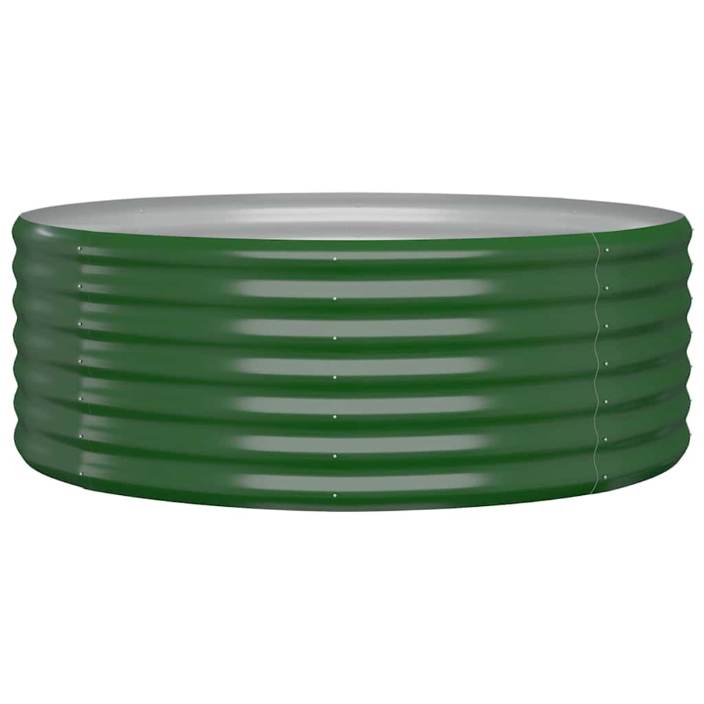 vidaXL Garden Raised Bed | Green | Powder-coated steel 2